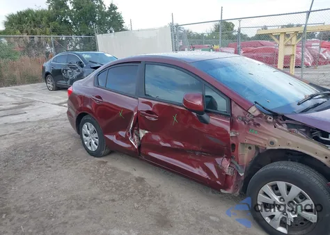 2012 Honda Civic Lx из США, поврежденный, VIN 2HGFB2F56CH532714